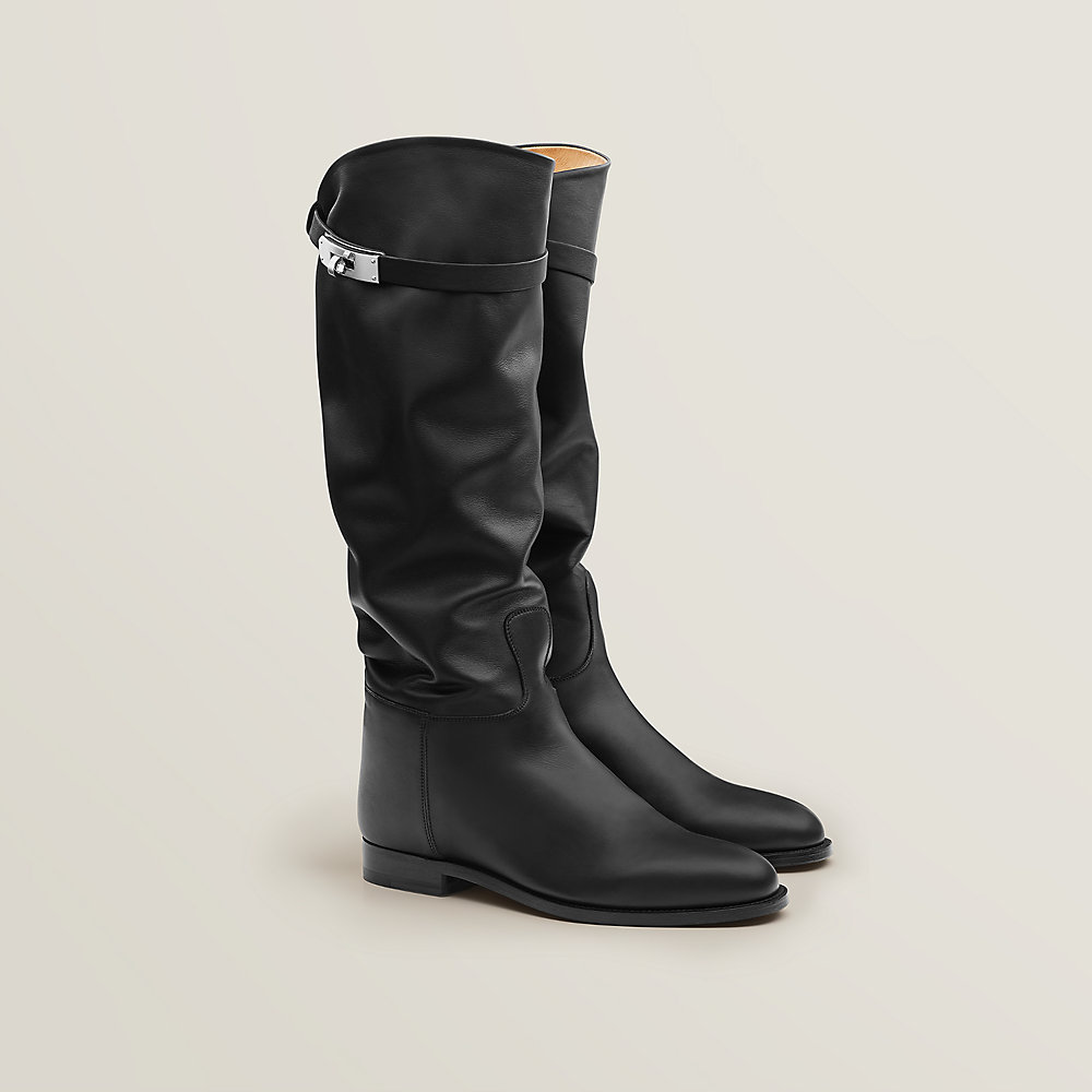 Hermes knee 2024 high boots